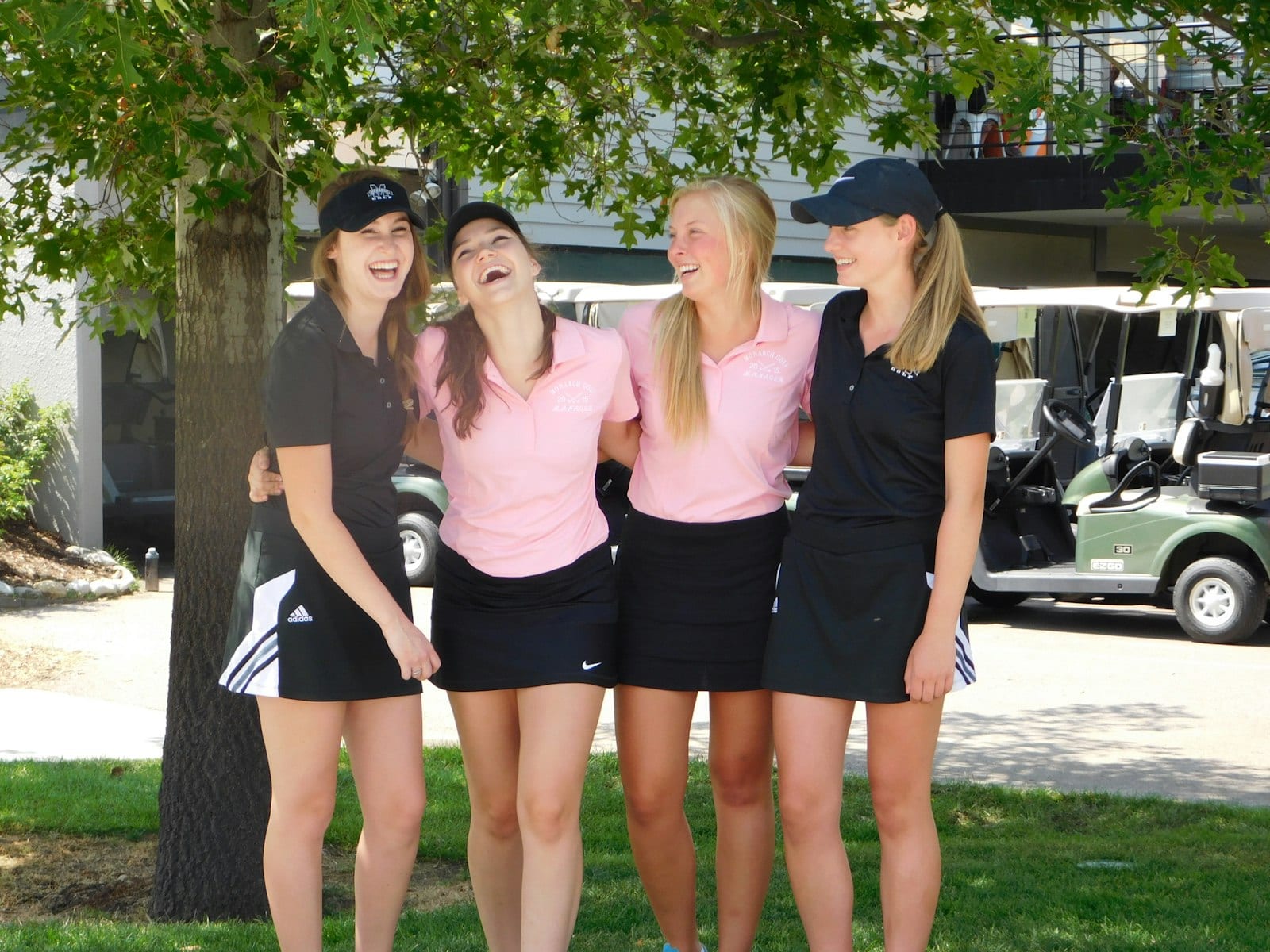 Golf Club members together