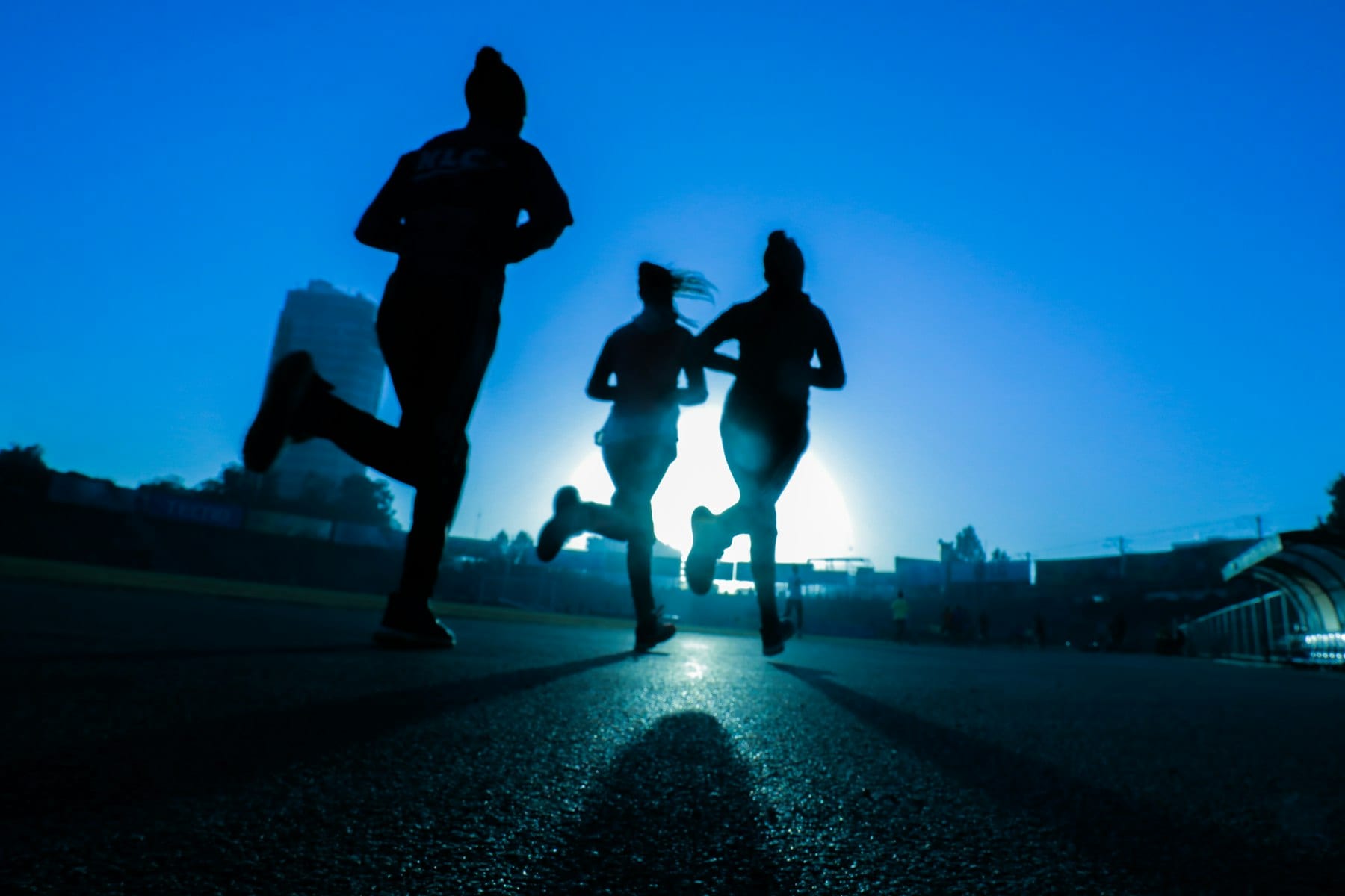 Running Club members together