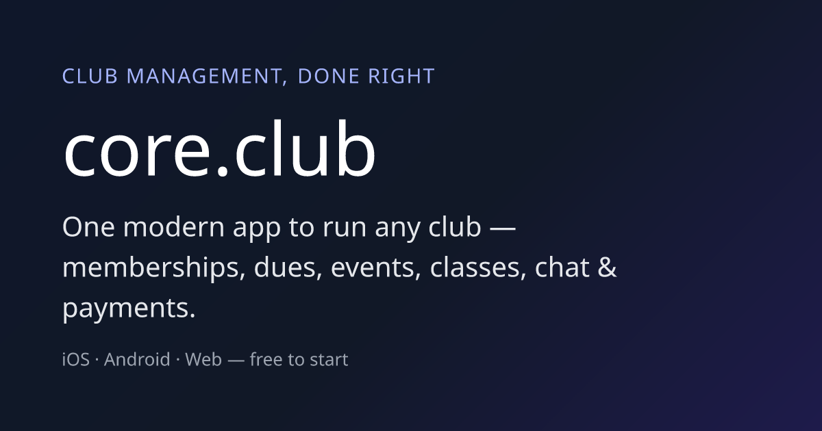 Pricing | core.club